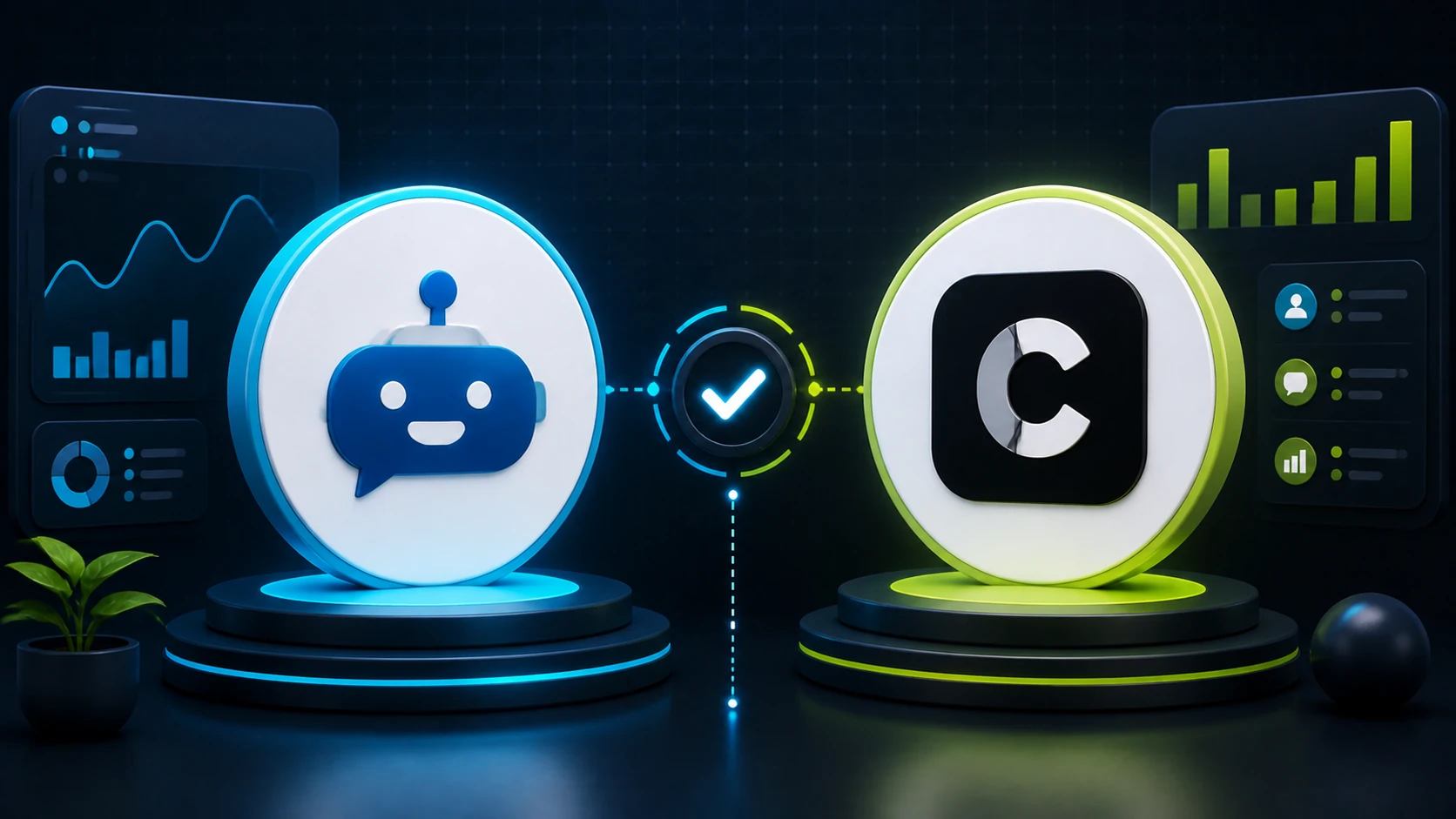 ChatbotEdge editorial comparison image for FastBots and Chatbase.